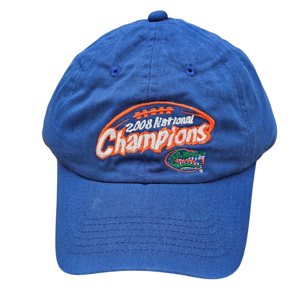 Florida Gators 2008 National Champions Hat Top of the World Blue Adjustable